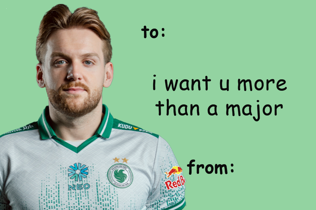 NiKo major valentines card