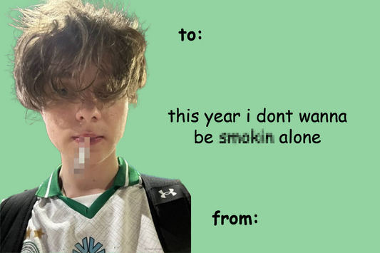 kyousuke smokin valentines card